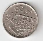monedas de Europa - Espa�a -  50 ptas Franco 1957 (*1958) BC