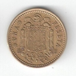 monedas de Europa - Espa�a -  1 pta Franco 1966 (*1968) BC