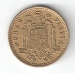 monedas de Europa - Espa�a -  1 pta Franco 1966 (*1972) BC