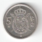 monedas de Europa - Espa�a -  5 ptas Juan Carlos I 1975 (*1980) EBC