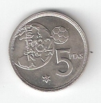 monedas de Europa - Espa�a -  5 ptas Juan Carlos I 1980 (*1982) Mundial de Fútbol EBC