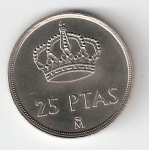 monedas de Europa - Espa�a -  25 ptas Juan Carlos I 1982 (*M) EBC