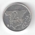 monedas de Europa - Espa�a -  2 ptas Juan Carlos I 1984 BC