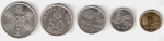 monedas de Europa - Espa�a -  Lote 5 monedas Mundial de Fútbol España'82 (*1980) EBC