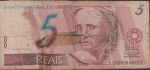 monedas de America - Brasil -  Billete 5 reales