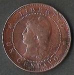 monedas de America - Argentina -  LIBERTAD ARGENTINA PATACON 1895 (FRONTAL)