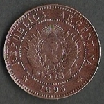 monedas de America - Argentina -  LIBERTAD ARGENTINA PATACON 1895 (POSTERIOR)