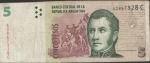 monedas de America - Argentina -  BILLETE 5 PESOS
