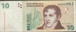 monedas de America - Argentina -  BILLETE 10 PESOS