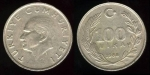 monedas de Asia - Turqu�a -  100 Liras
