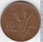 monedas de Asia - Turqu�a -  10 Kurus