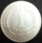 monedas de America - Chile -  1963 (Reverso)