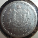 monedas de Europa - M�naco -  1943 (Reverso)