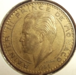 monedas de Europa - M�naco -  1951 (Anverso)