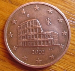 monedas de Europa - Italia -  MONEDA EURO- UNION EUROPEA - REVERSO