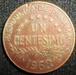 monedas de America - Panam� -  1968 (Reverso)