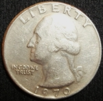 monedas de America - Estados Unidos -  1970 (Anverso)