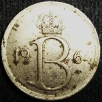 monedas de Europa - B�lgica -  1964 (Anverso)