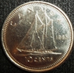 monedas de America - Canad� -  1985 (Reverso)