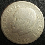 monedas de America - Hait� -  1949 (Anverso)