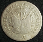 monedas de America - Hait� -  1949 (Reverso)