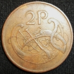 monedas de Europa - Irlanda -  1975 (Reverso)