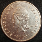 monedas de Oceania - Polynesia -  1970 (Anverso)