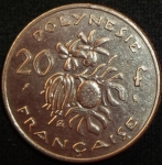 monedas de Oceania - Polynesia -  1970 (Reverso)