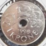 monedas de Europa - Noruega -  1998 (Anverso)