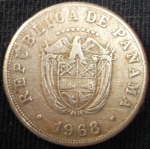 monedas de America - Panam� -  1968 (Anverso)