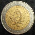 monedas de America - Argentina -  1995 (Reverso) variación