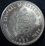 monedas de America - Per� -  1988 (Reverso)