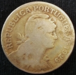 monedas de Europa - Portugal -  1929 (Anverso)