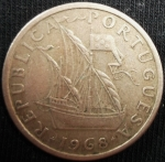 monedas de Europa - Portugal -  1968 (Anverso)