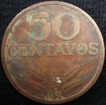 monedas de Europa - Portugal -  1970 (Reverso)