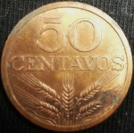 monedas de Europa - Portugal -  1971 (Reverso)