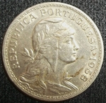 monedas de Europa - Portugal -  1958 (Anverso)