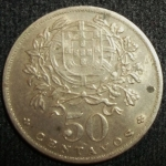 monedas de Europa - Portugal -  1958 (Reverso)