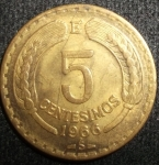 monedas de America - Chile -  1966 (Reverso)