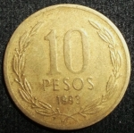 monedas de America - Chile -  1993 (Reverso)