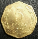 monedas de America - Chile -  2003 (Reverso)