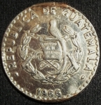 monedas de America - Guatemala -  1966 (Anverso)