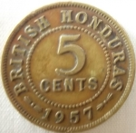 monedas de America - Honduras -  1957 (Reverso)