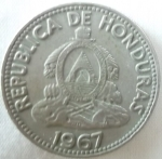 monedas de America - Honduras -  1967 (Anverso)