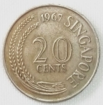 monedas de Asia - Singapur -  1967 (Reverso)