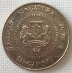 monedas de Asia - Singapur -  1986 (Anverso)