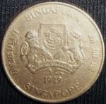 monedas de Asia - Singapur -  1989 (Anverso)