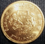 monedas de Asia - Singapur -  1990 (Anverso)