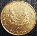 monedas de Asia - Singapur -  1995 (Anverso)