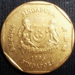 monedas de Asia - Singapur -  1995 (Anverso)